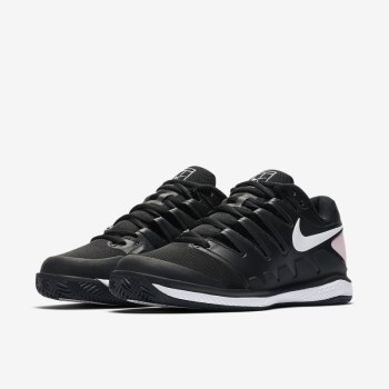 Nike Court Air Zoom Vapor X - Női Teniszcipő - Fekete/Rózsaszín/Fehér